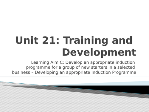 BTEC Business Level 3 Unit 21 Learning Aim C Part 2