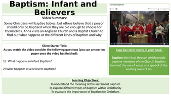 baptism infant believers aqa pptx kb