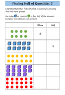 halves and quarters fractions year 2 teaching resources