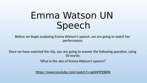 emma watson un speech rhetorical analysis