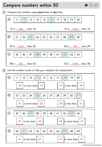 YEAR 1 - Place Value (within 50) - White Rose - WEEK 6 - Block 2 ...