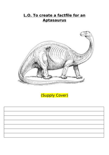 comparing dinosaurs ks1 teaching resources