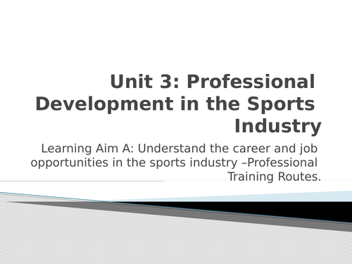 BTEC Sport Level 3 Unit 3 Learning Aim A Part 4