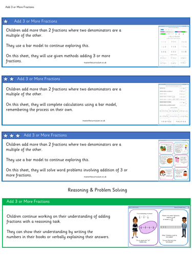 Year 5 - Autumn - Week 3 and 4 - Fractions - White Rose Style ...