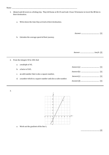 Maths 91����t+Answers (IGCSE/GCSE): Straight line and Travel graphs, Limits of accuracy ...