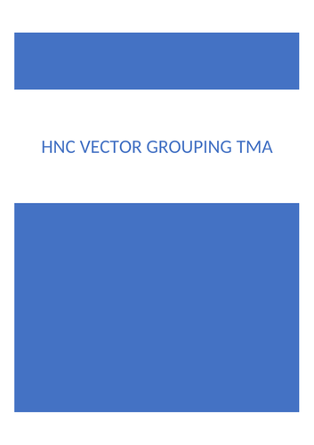 Teeside University Open Learning Electrical Machines completed TMA 4 on Transformer Vector Groups