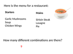 Counting Combinations and Outcomes Probability GCSE Maths | Teaching