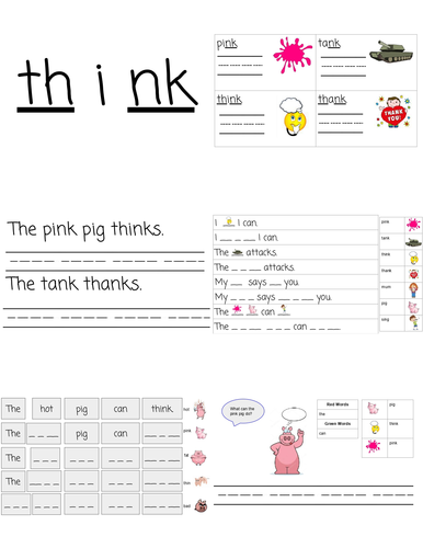 Phonics Set 1 Special Friends Read Write Inc. CH TH SH QU NG NK KS1 ...