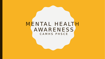 mental health powerpoint awareness resources