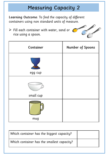 Volume and Capacity - Year 1 - White Rose Maths Style | Teaching Resources