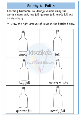 Volume and Capacity - Year 1 - White Rose Maths Style | Teaching Resources