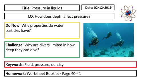 Physics - Pressure in liquids