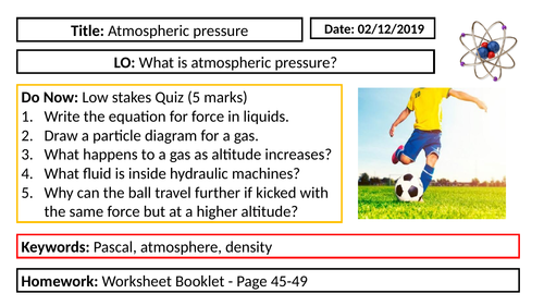 Physics - Atmospheric pressure