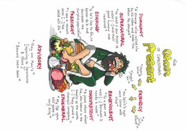 A CHRISTMAS CAROL Quotes GCSE REVISION Poster THE GHOST OF CHRISTMAS