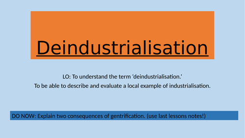 deindustrialisation uk case study