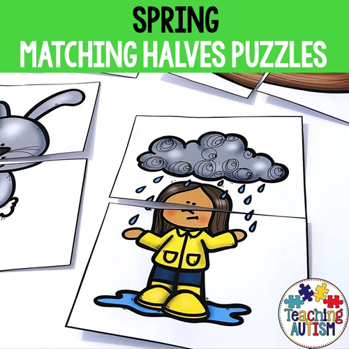 Spring Puzzles Matching Activity Teaching Resources