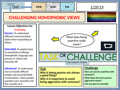 Homophobia - How to Respond. LGBT | Teaching Resources