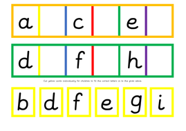 alphabet strips teaching resources