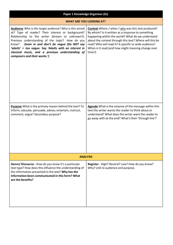ib-lang-lit-paper-1-knowledge-organiser-teaching-resources
