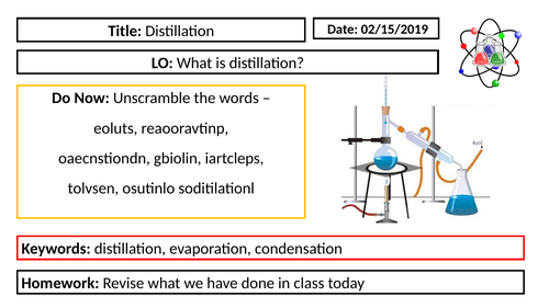 KS3 Chemistry - Distillation