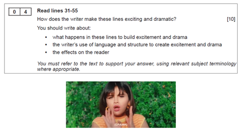 EDUQAS GCSE English Language Summer 2018 Paper 1 Q4 - HOW question ...