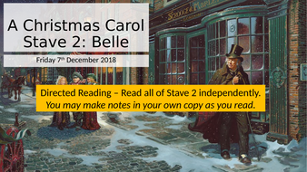 A Christmas Carol Stave 2 (Part two) REVISION | Teaching Resources