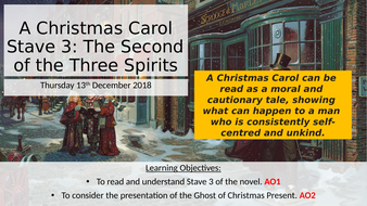 A Christmas Carol Stave 3 REVISION | Teaching Resources
