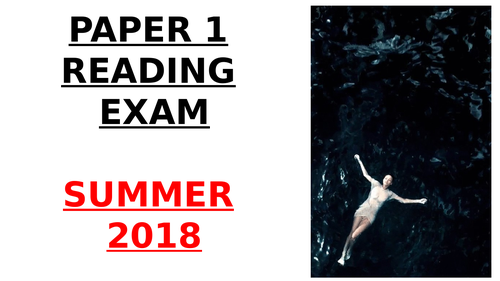 EDUQAS GCSE English Language Summer 2018 Paper 1 Q1 (with examiner ...