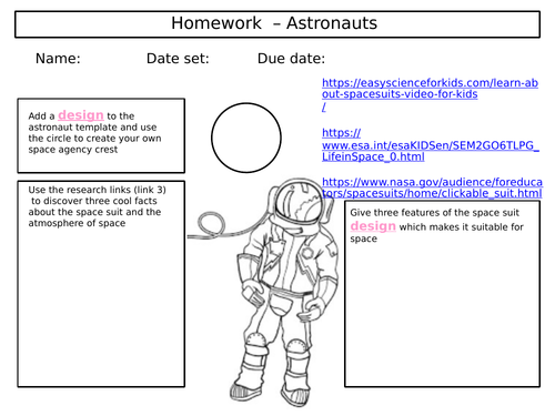 homework tasks ks3