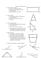 2D Geometric Notation | Teaching Resources