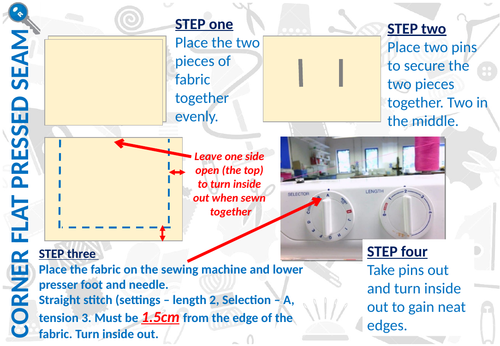 Plain flat seam help guide