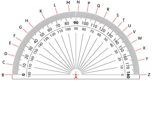 READING A PROTRACTOR - measuring angles. 64 Questions over 2 worksheets ...