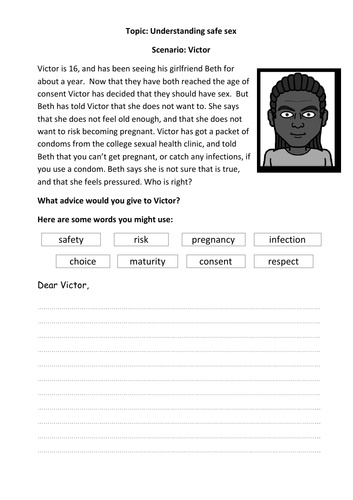 Sre Scenario Understanding Safe Sex Teaching Resources 3501