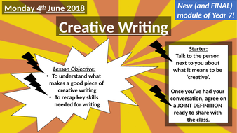 creative writing lesson tes ks3