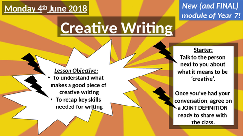 features of creative writing ks3