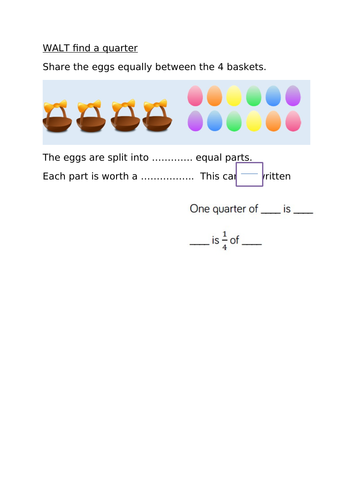 White Rose Year 2 Spring Block 4 Fractions resources | Teaching Resources