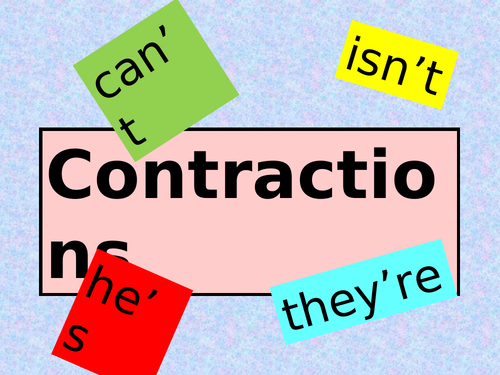 Apostrophes & Contractions PowerPoint - 89 Slides!