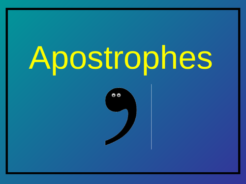 Apostrophes PowerPoint