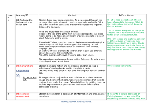 Non fiction planning based on bears | Teaching Resources