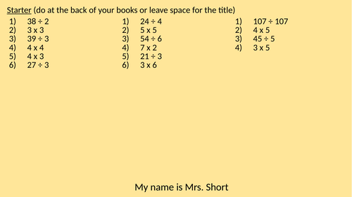 Simplifying ratio | Teaching Resources