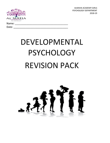 GCSE (9-1) Revision for Developmental Psychology