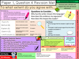 AQA English Language Paper 1 Section A Revision | Teaching Resources