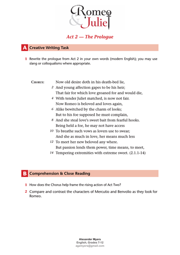romeo-juliet-act-2-prologue-act-2-scene-1-lesson-worksheet