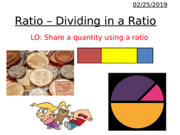 Ratio - Sharing in a Ratio - Words | Teaching Resources