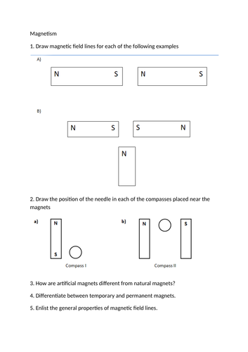 magnetism-and-electromagnetism-practice-questions-teaching-resources