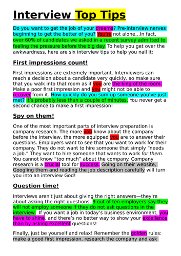 creative writing gcse model answers