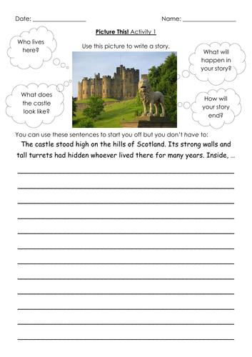 creative writing story starters ks3