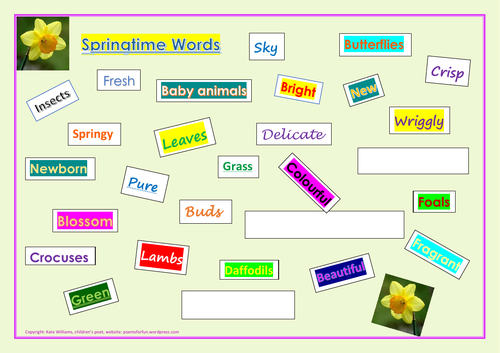 Spring Word Bank