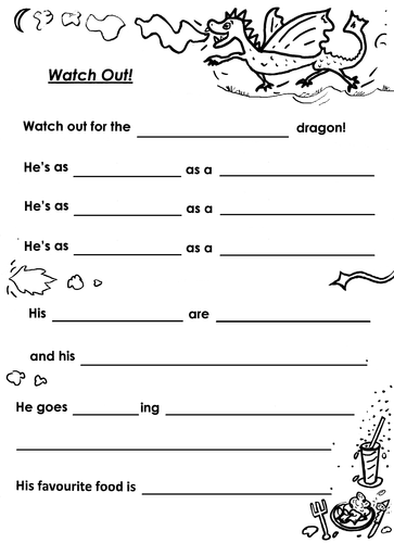 DRAGON Creative Writing Frame: Yrs 3-4