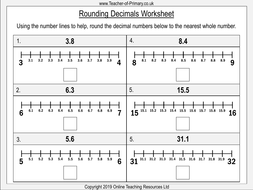 rounding decimals year 4 teaching resources